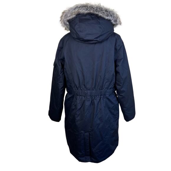 Eddie Bauer Womens Sz L Superior III Stadium Parka Down Filled Waterproof Black - Picture 8 of 16